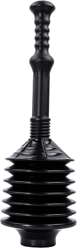 Professional Bellows Accordion Toilet Plunger, High-Pressure Plunge for Clogs