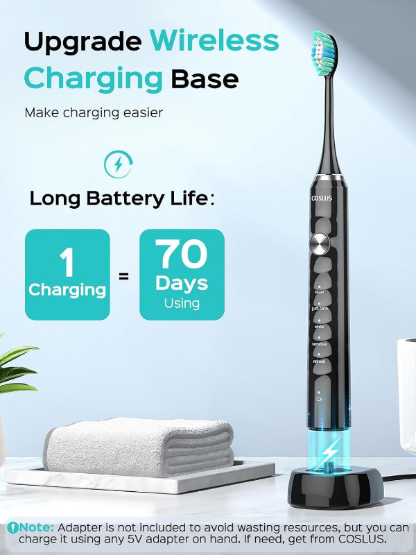 Miri - Electric Rechargeable Toothbrush with Travel Case -5 Modes