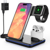 3 in 1 Wireless Charger, 15W Fast Charging Station for iPhone/iWatch/AirPods