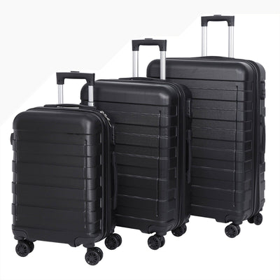 Luggage Set 3 Piece Expandable Spinner Suitcase W/Combination Lock 22.5"26.3"30"