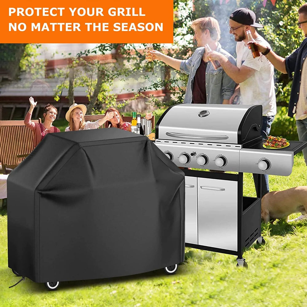 58 Inch BBQ Grill Cover - Waterproof Heavy-Duty Cover for 3-5 Burner Barbecue Grill