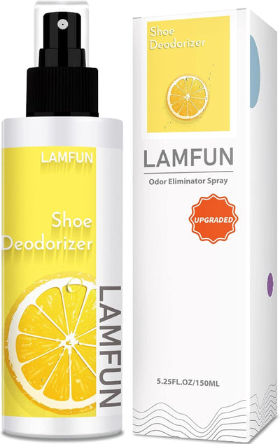 2-Pack Shoe Odor Eliminator Spray Natural Deodorizer for Feet & Sneakers