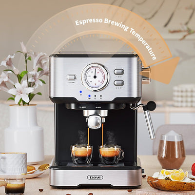 Espresso Machine with Steamer 15 Bar Pressure Cappuccino Coffee Maker