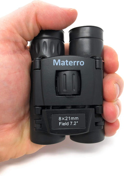 High-Powered 8x21 Compact Binoculars - Waterproof, Durable, Folds to Fit in Your Pocket