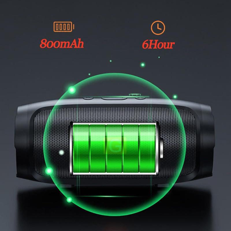 Wireless Portable Bluetooth Speaker with 360° Surround Sound, Enhanced Bass, IP65 Waterproof