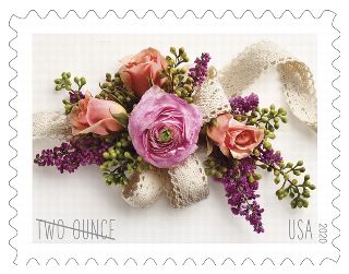 USPS Garden Corsage Two Ounce Forever Stamps - Sheet of 20 Postage Stamps