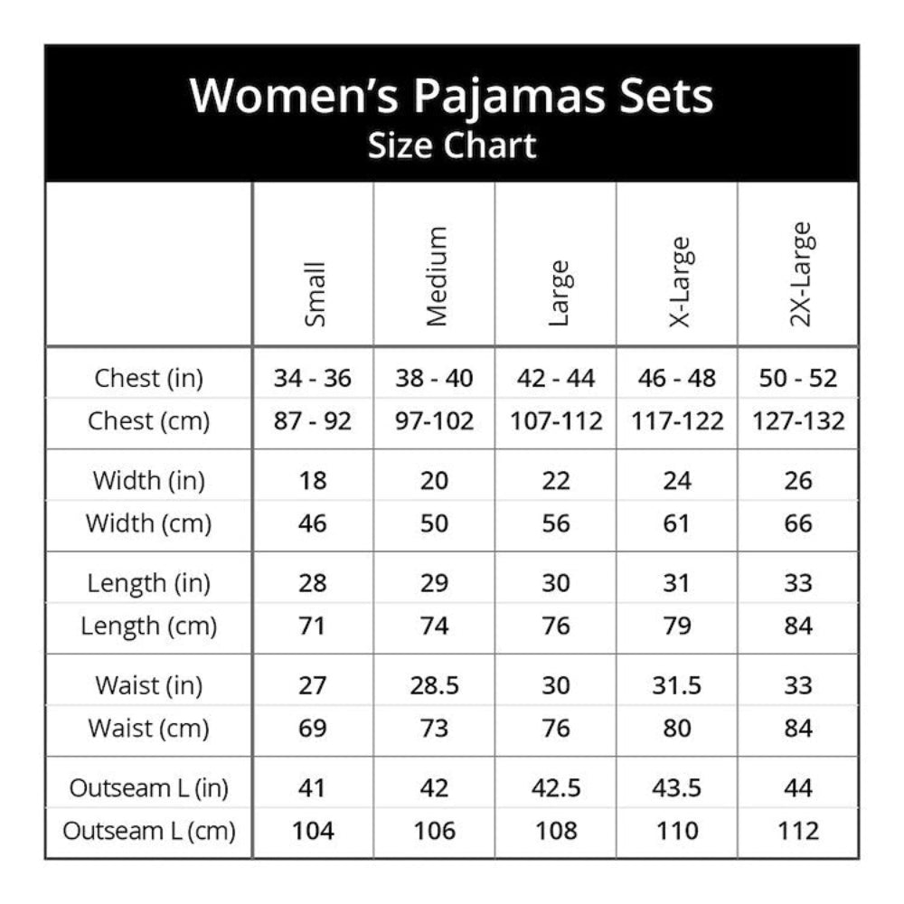 Women's 2-Piece Heart Print Satin Pajama Set