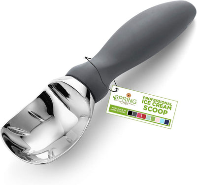 Ice Cream Scoop with Comfortable Handle, Black