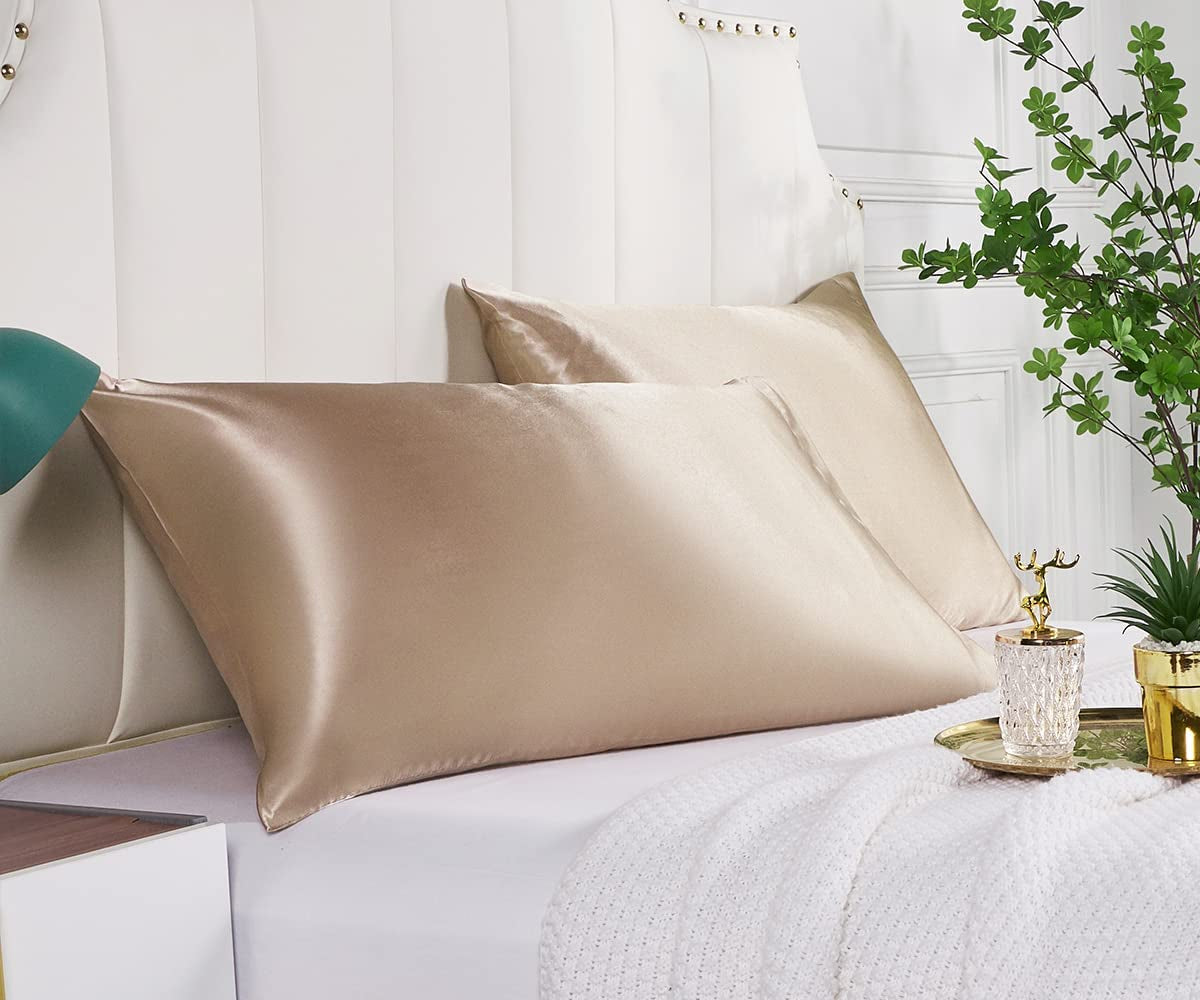  2 Pack Satin Silk Pillowcases for Hair and Skin
