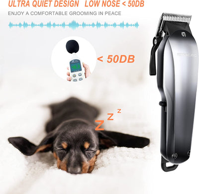  Dog Clippers for Grooming Low Noise Rechargeable 