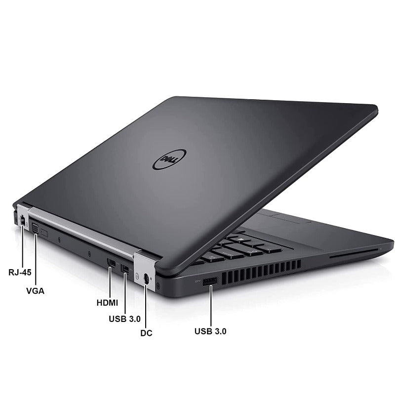 Latitude E5470 HD Business Laptop Notebook PC (8GB Ram, 256GB SSD, HDMI, Camera, WiFi) Win 10 Pro (Renewed)
