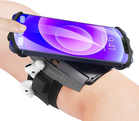360° Rotatable Running Phone Armband :with Key Holder for Apple iPhone 12 11 Pro Max Xs XR X 8 7 6 6S Plus Samsung Galaxy S10 S9 Edge Note 8 Google Pixel,for Sports Workout Exercise Jogging