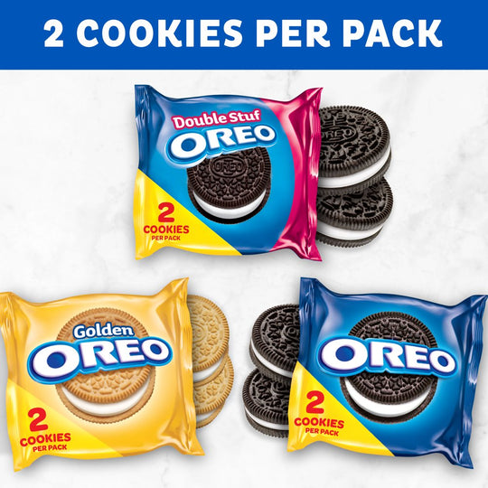 56 Snack Packs - OREO Cookies Variety Pack, OREO Original, OREO Golden, OREO Double Stuf & OREO Thins