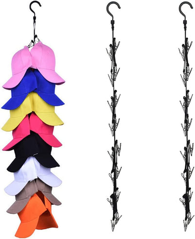 16 Hooks Hat Storage Hangers for Baseball Caps