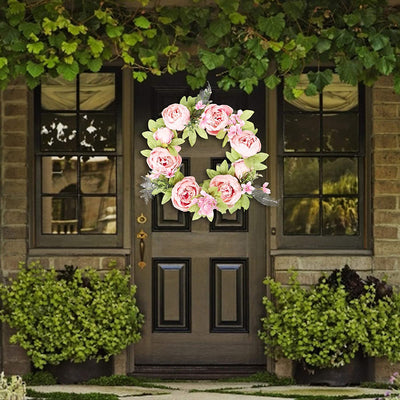 Spring Wreath Front Door