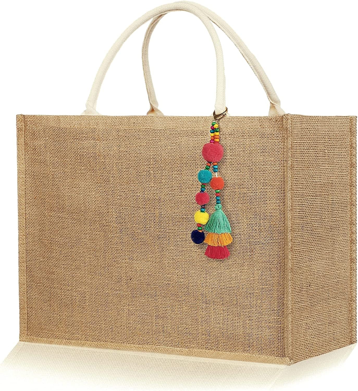 Jute Woven Straw Large Beach Tote