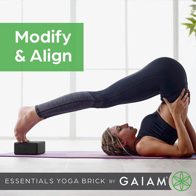 Essentials Yoga Brick | Sold as Single Block | EVA Foam Block Accessories for Yoga