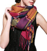  Women's Plaid Warm Shawl Scarf 