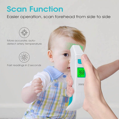 Digital Forehead and Ear Thermometer for Baby, Kids & Adults with Fever Alarm