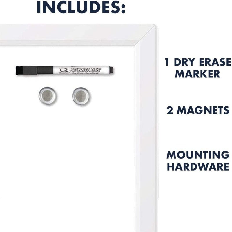  Magnetic Whiteboard, 17" x 23" Dry Erase White Board for Home Office or Personal Use