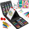 211pcs Kids Art Supply Kit with Folding Easel