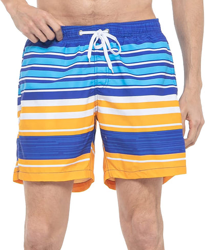 Sloosh Men’s Swim Trunks, Quick Dry Sun Protection Swim Shorts with Drawstring, Beach Shorts, Sports Running Bathing Suits