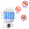 2 Pack LED Light Bug Zapper Light Bulb - 2 in 1 Bug Mosquito Fly Insect Killer