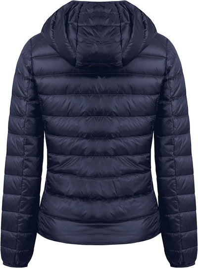  Light Weight Packable Down Coat with Hood and 2 Pockets