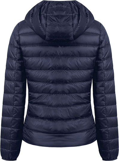  Light Weight Packable Down Coat with Hood and 2 Pockets