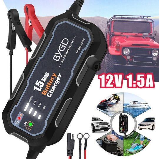 12V Portable Power Bank Charger Lithium Jump Starter Box 1500Mah Car Battery Booster Pack