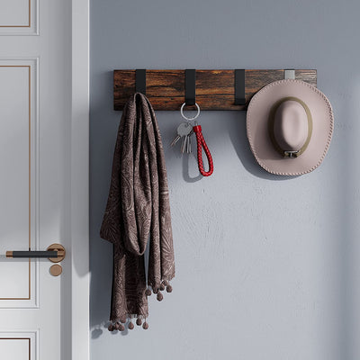  Mounted Hanging Rack with 4 Hooks