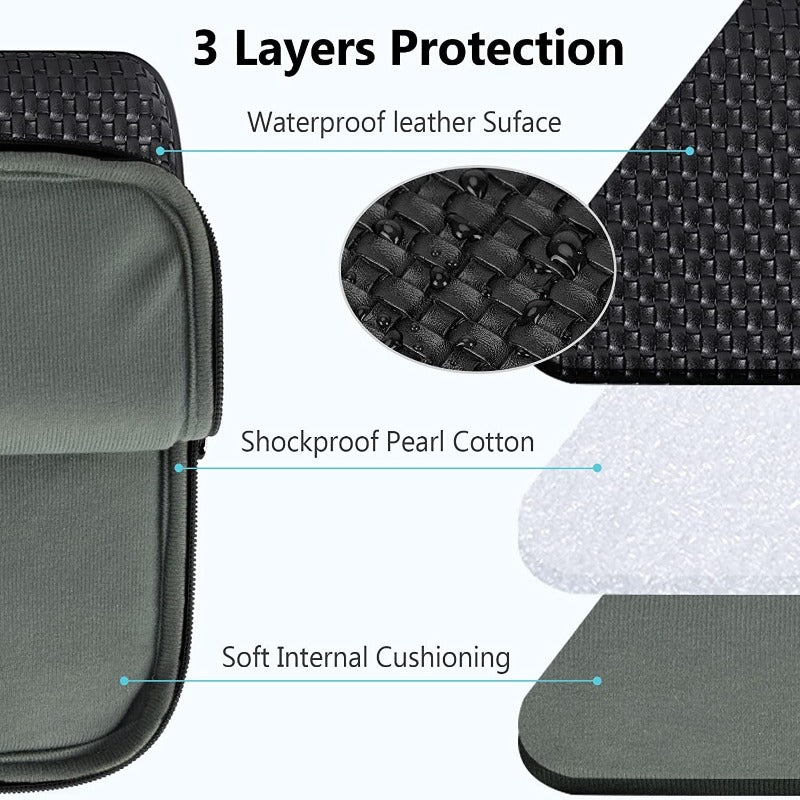 Laptop Sleeve - Waterproof Laptop Bag Compatible with MacBook Pro HP/Acer/Samsung/Asus Notebook