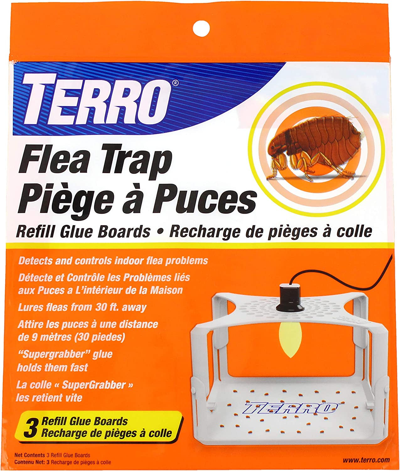 Flea Trap Refills - Replacement Flea Trap Glue Boards - 3 Pack