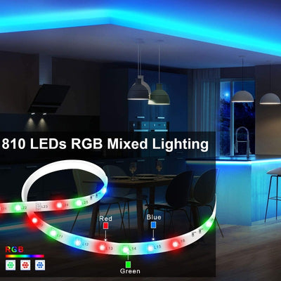 RGB LED Strip Lights - 2 Rolls (25-32.8ft each)