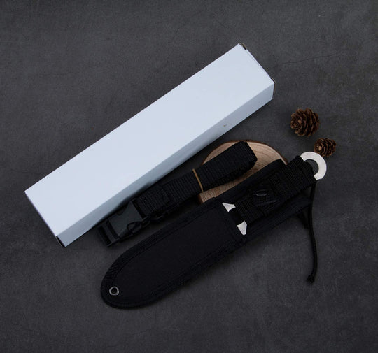  Scuba Diving Knife with Leg Straps & Sheath, Razor Sharp - Lightweight Diving Equipment for Spearfishing, Snorkeling, Hunting, Rescue & Water Sports