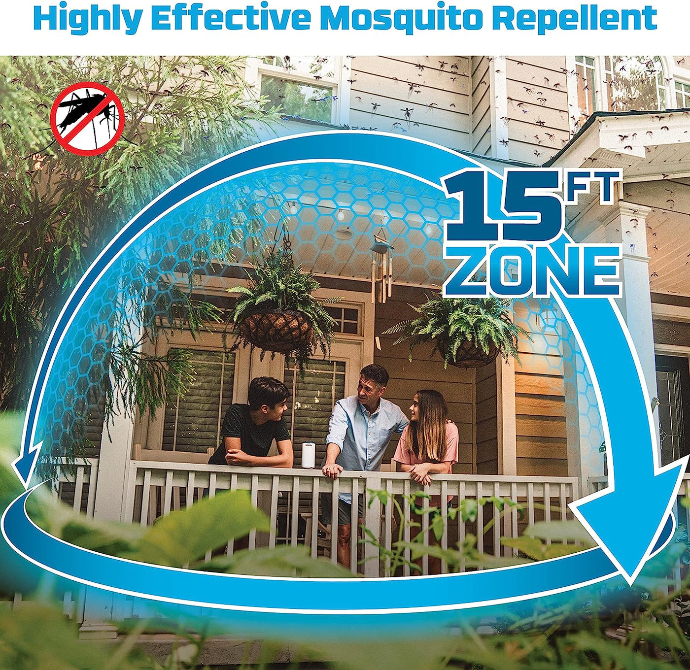 Thermacell Patio Shield Mosquito Repeller Includes 12-Hour Refill