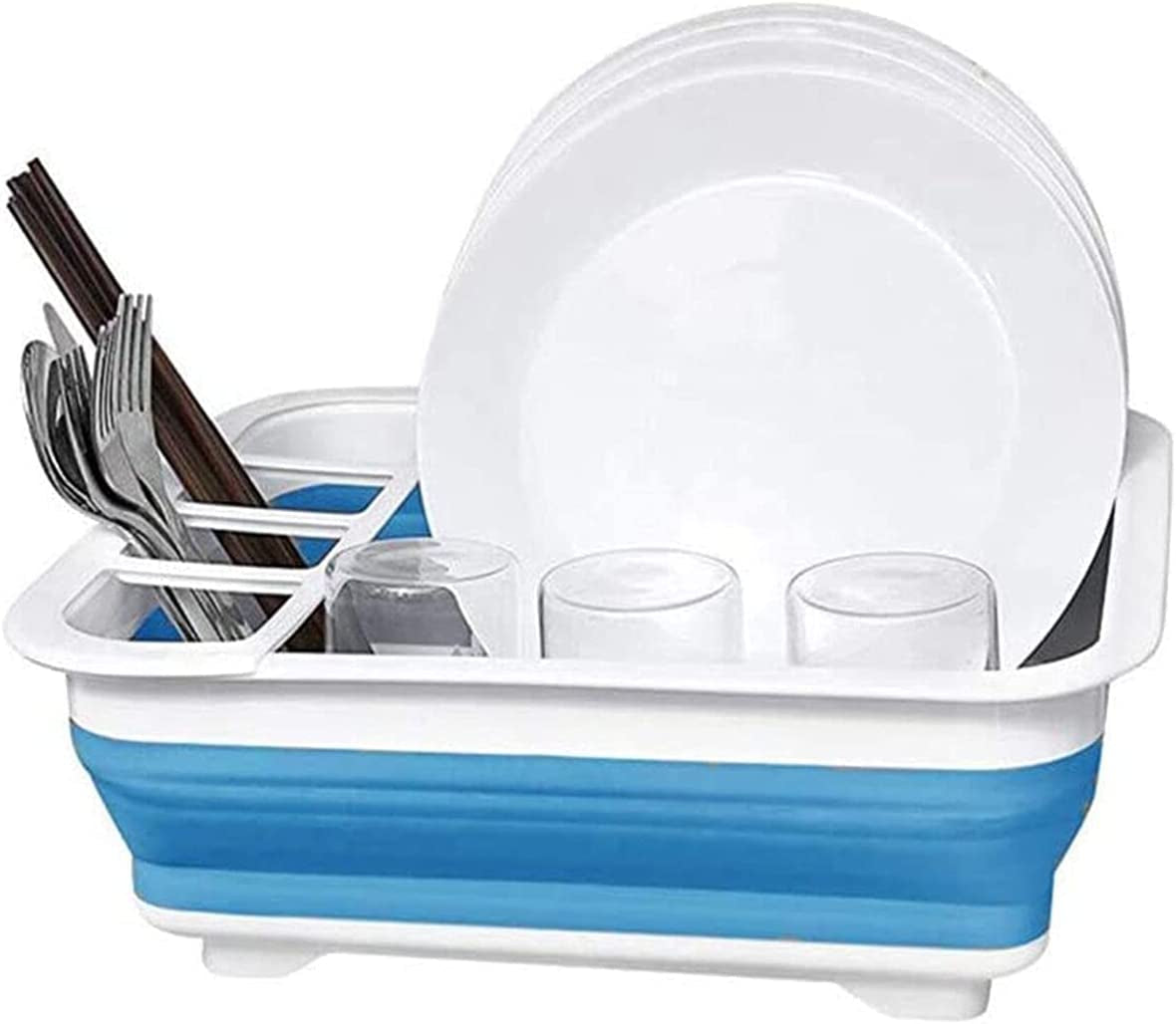 Collapsible Dish Drying Rack with Drainer Board