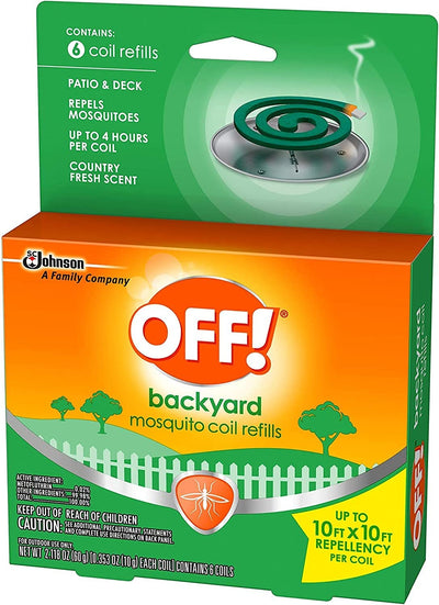 OFF! Backyard Mosquito Repellent Coil 6 Count