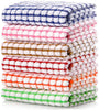 Kitchen Dish Towels, 16 Inch X 25 Inch Bulk Cotton Kitchen Towels and Dishcloths Set, 6 Pack Dish Cloths for Washing Dishes Dish Rags for Drying Dishes Kitchen Wash Clothes and Dish Towels