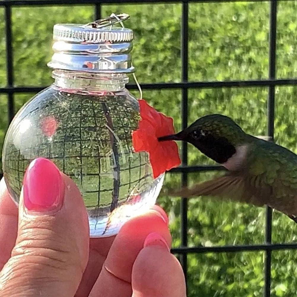 Hummingbird Feeder with Flower Ports