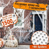 1500 sq ft Halloween Spider Webs Decorations with 80 Plastic Spiders