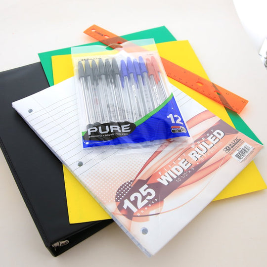  Elementary School Kit Supply Box 86 Count for Elementary Student 3-6 Grades, Composition Book Ruler, COLOR MAY VARY, 1-Pack