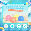 4 Pcs Reusable Water Balloons Quick Fill Self Sealing Water Balloons Multi Color Water Bomb Splash Balls Swimming Pool Water Balloons for Kids Adults Outdoor Activities Water Game Toy Beach Pool Party