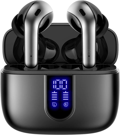 Bluetooth Headphones with Wireless Charging Case 
