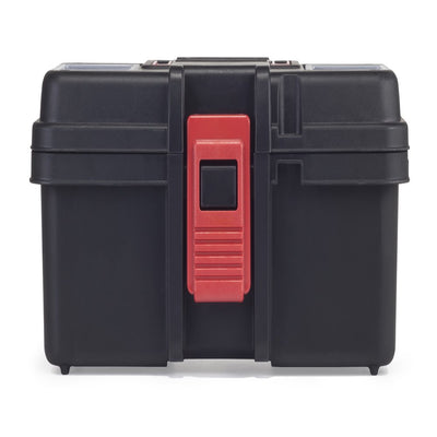  13-Inch Tool Box, Plastic Tool and Hardware Storage, Black