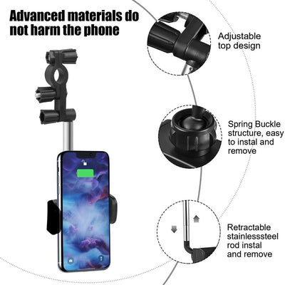 Car Rearview Mirror Mount Phone Holder for Smartphone 