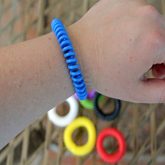 Bugables Citronella Coil Wristbands, One Size Fits All, Multicolor, 6 Pack