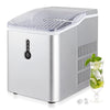 Efficient Easy Carry Countertop Ice Maker, Self-Cleaning Ice Maker with Ice Scoop & Basket