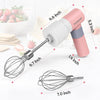  Small Electric Hand Mixer with 2 Speeds & 2 Whisks USB Rechargeable