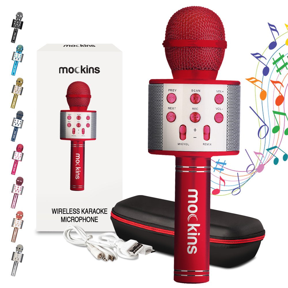Portable Karaoke Microphone  - Mic with Built in Bluetooth Speaker - Compatible with IOS and Android Devices